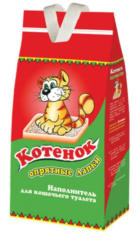 Наполнитель для кошек Котенок &quot;Опрятные лапки&quot; впитывающий 3,5 л