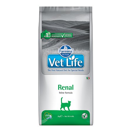 Корм для кошек Farmina VetLife с почечными заболеваниями