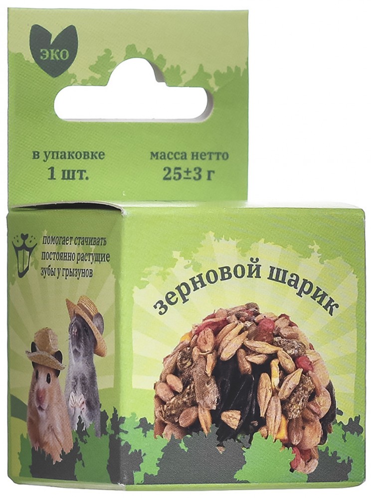 MR.Crisper Лакомство для грызунов, зерновой шарик, 25 г