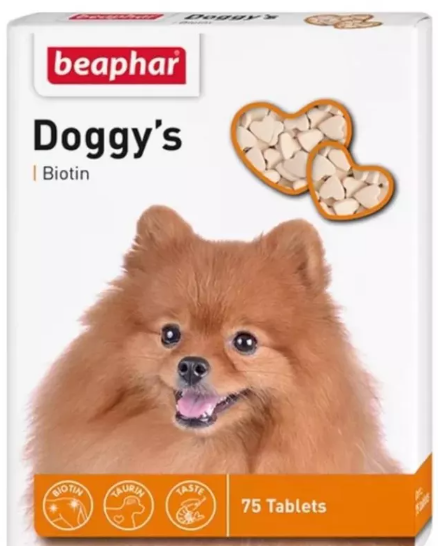 Комплекс витаминов Беафар для собакс биотином 75 шт