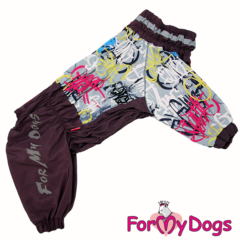 ForMyDogs Комбинезон ДОЖДЕВИК фиолетовый для девочек  C2 60*80 см