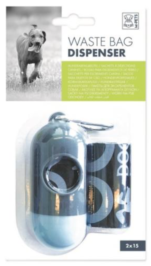 M-PETS Бокс с пакетами для выгула собак, цвет в ассортименте