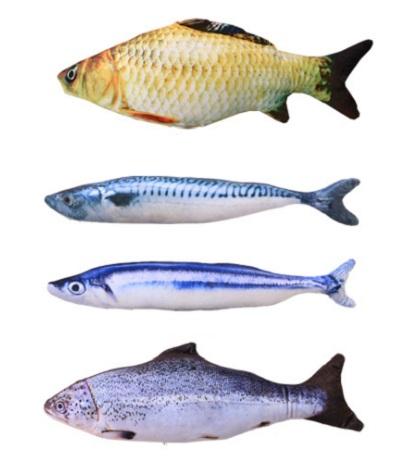 Игрушка для кошек Антицарапки Рыбка с валерианой 23см