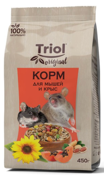 Корм Триол для мышей и крыс, 450г, Original