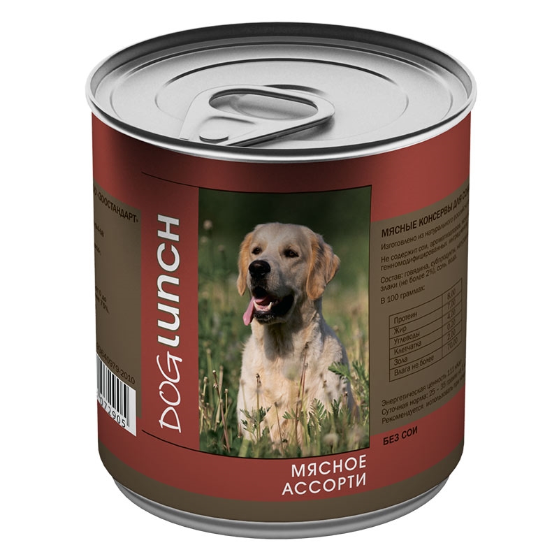 Dog Lunch консервы (в желе) для собак Цыпленок 750 г