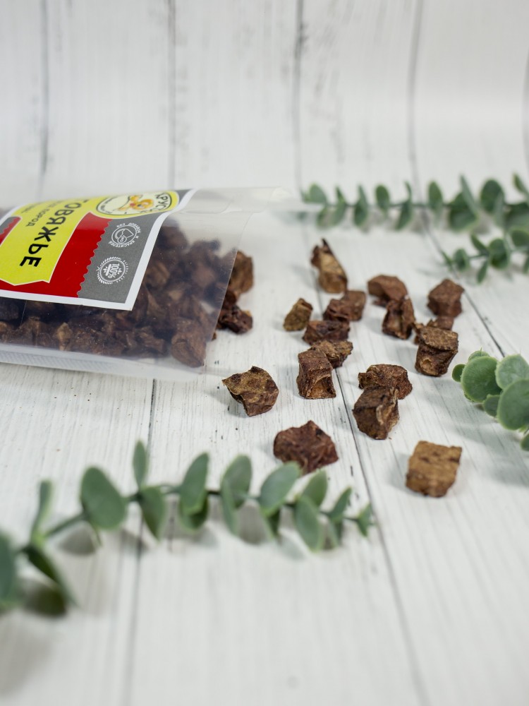 Лакомства Хрустик. Легкое говяжье., кубик 10-15мм 70 г