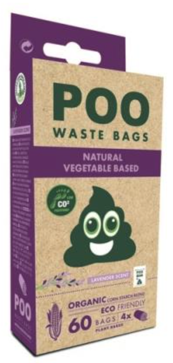 M-PETS Пакеты ЭКО, запах Лаванда, цвет белый, 60 шт