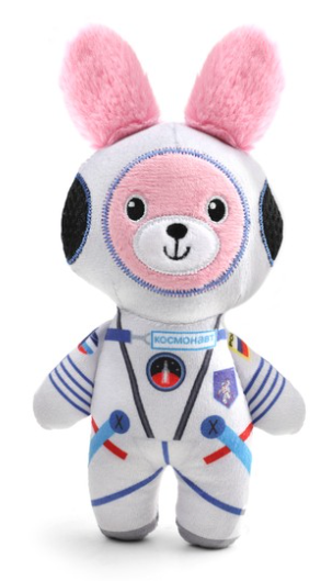 Игрушка Триол мягкая для собак "Заяц-космонавт", 220мм