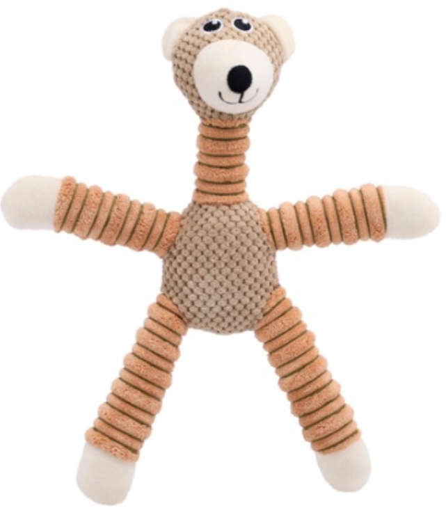 Игрушка (Wogy) Медведь мягкая пищалка для собак 39х34х10см