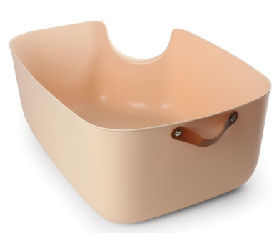 Туалет для кошек "Сканди"+совок, бежевый, 550*390*225мм, серия HYGIENE