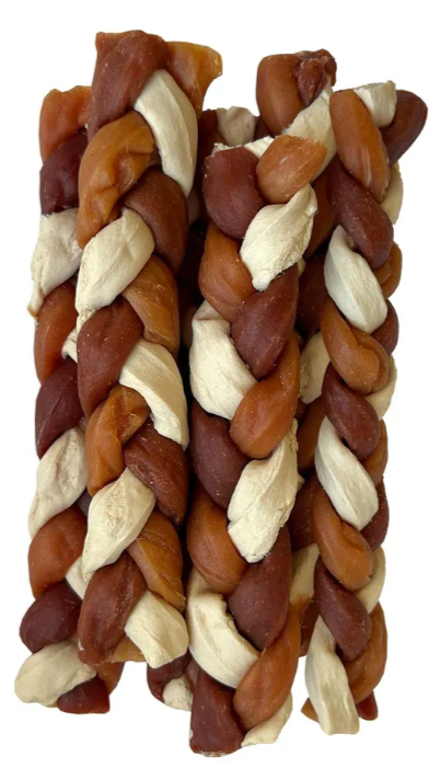 Лакомство Деревенские лакомства Косичка мясная для собак 90 г