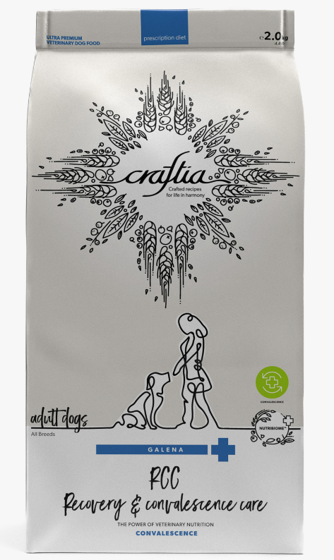 Ветеринарная диета CRAFTIA GALENA DOG RECOVERY&amp;CONVALESCENCE CARE РекавериэндКонвалесенс для собак поддержка в период восстановления и реабилитации 2кг