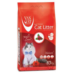 Наполнитель для кошек Van Cat комкующийся &quot;100% Натуральный&quot;, без пыли 10 кг гранулы 0,5 - 2,25мм