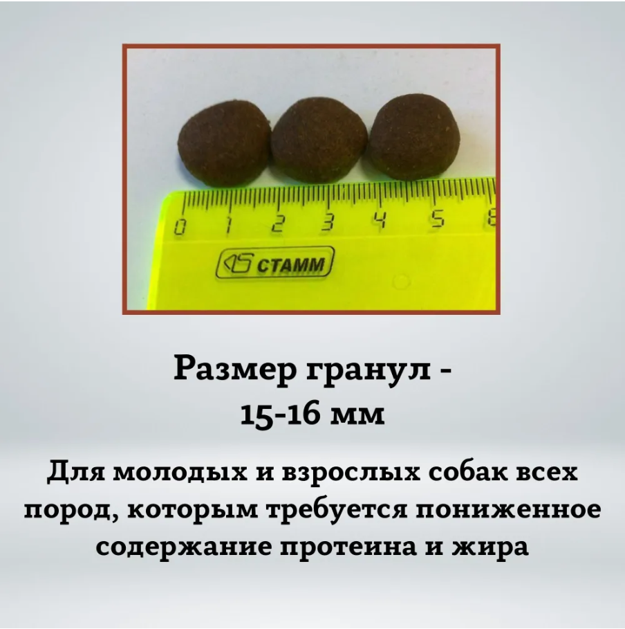 Корм ZooRing ACTIVE DOG STANDART Мясной рацион для средних и крупных собак