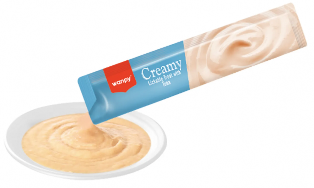 Wanpy Cat Лакомство для кошек &quot;нежное пюре&quot; из тунца 25 шт х14 г