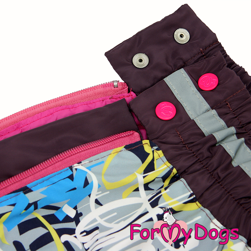 ForMyDogs Комбинезон ДОЖДЕВИК фиолетовый для девочек  C1 55*75 см