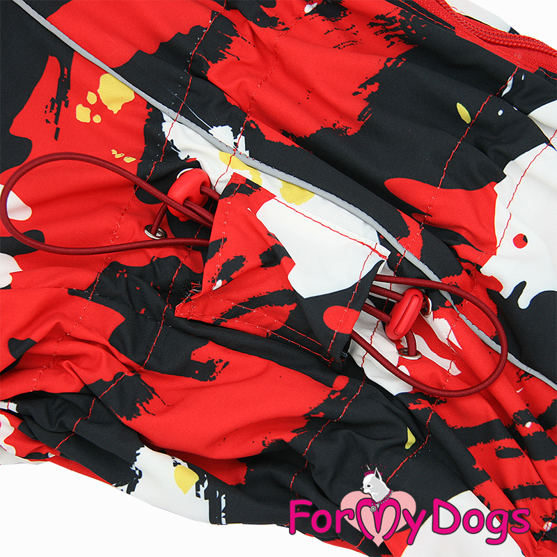 ForMyDogs Комбинезон ТЕПЛЫЙ красный для девочек C1 55*75см