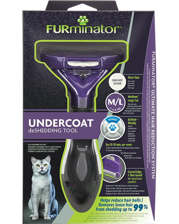 Расческа для кошек Furminator больших короткошерстных пород M/L