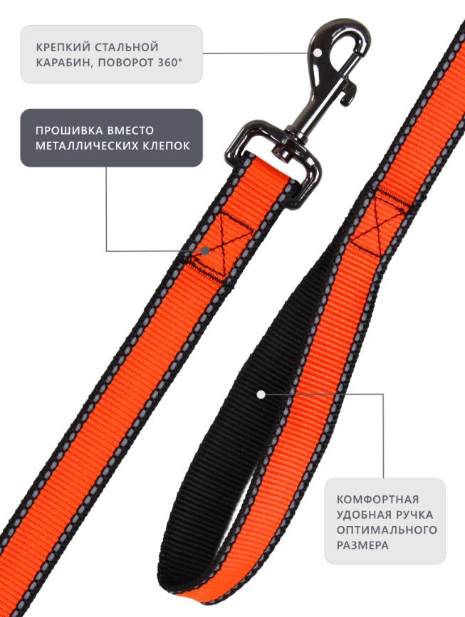 Поводок Персилайн LOOK нейлон св/от 15&quot; 1,5м PerseiLine ПНЛ-1515