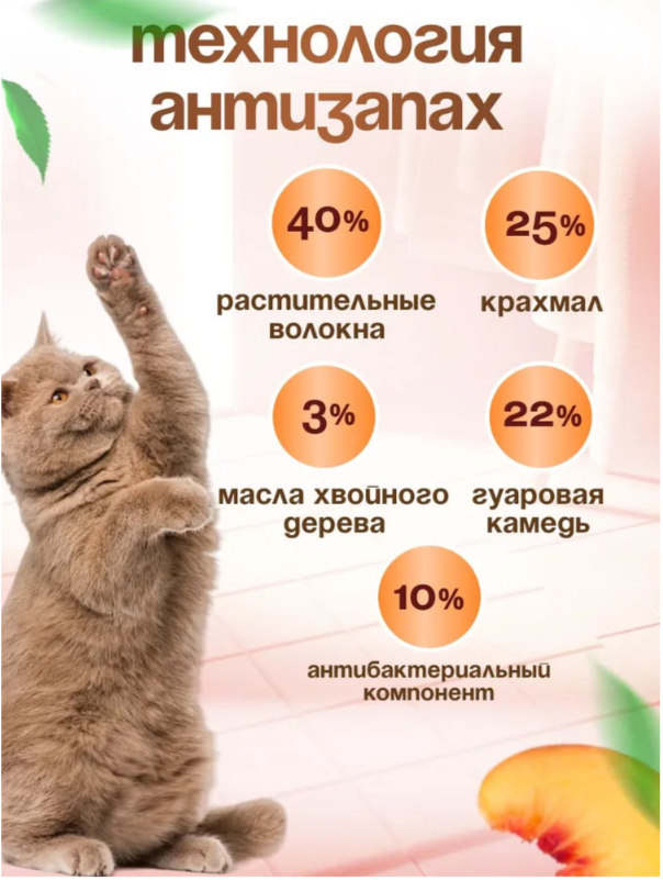 Наполнитель OK-LOCK Персик растительный 5 л