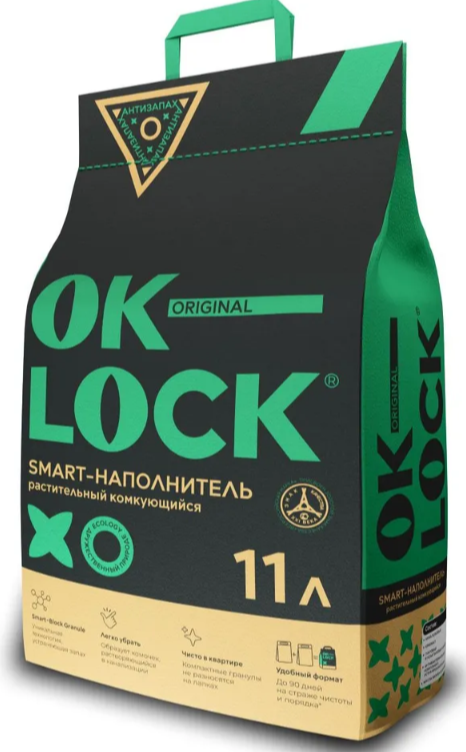Наполнитель OK-LOCK Без запаха растительный 5 л