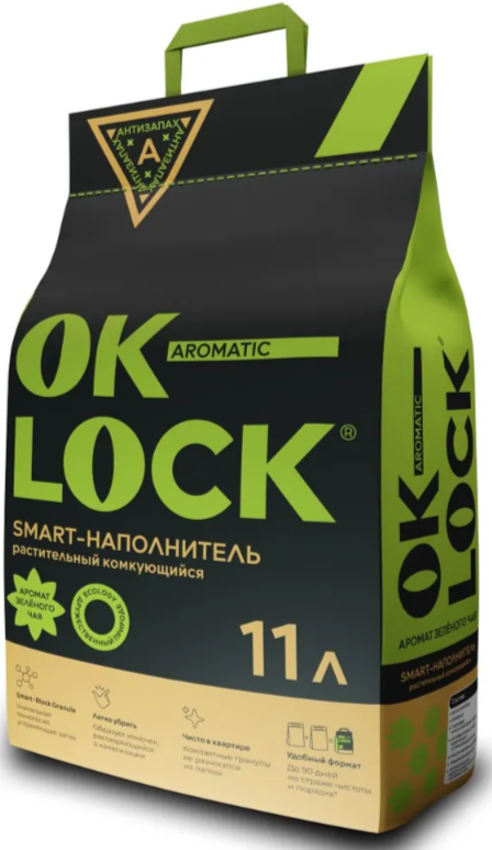 Наполнитель OK-LOCK Зеленый чай растительный 5 л